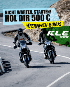 KLE 500 Fernweh Bonus Kawasaki bei Popko