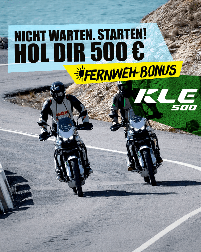 KLE 500 Fernweh Bonus Kawasaki bei Popko